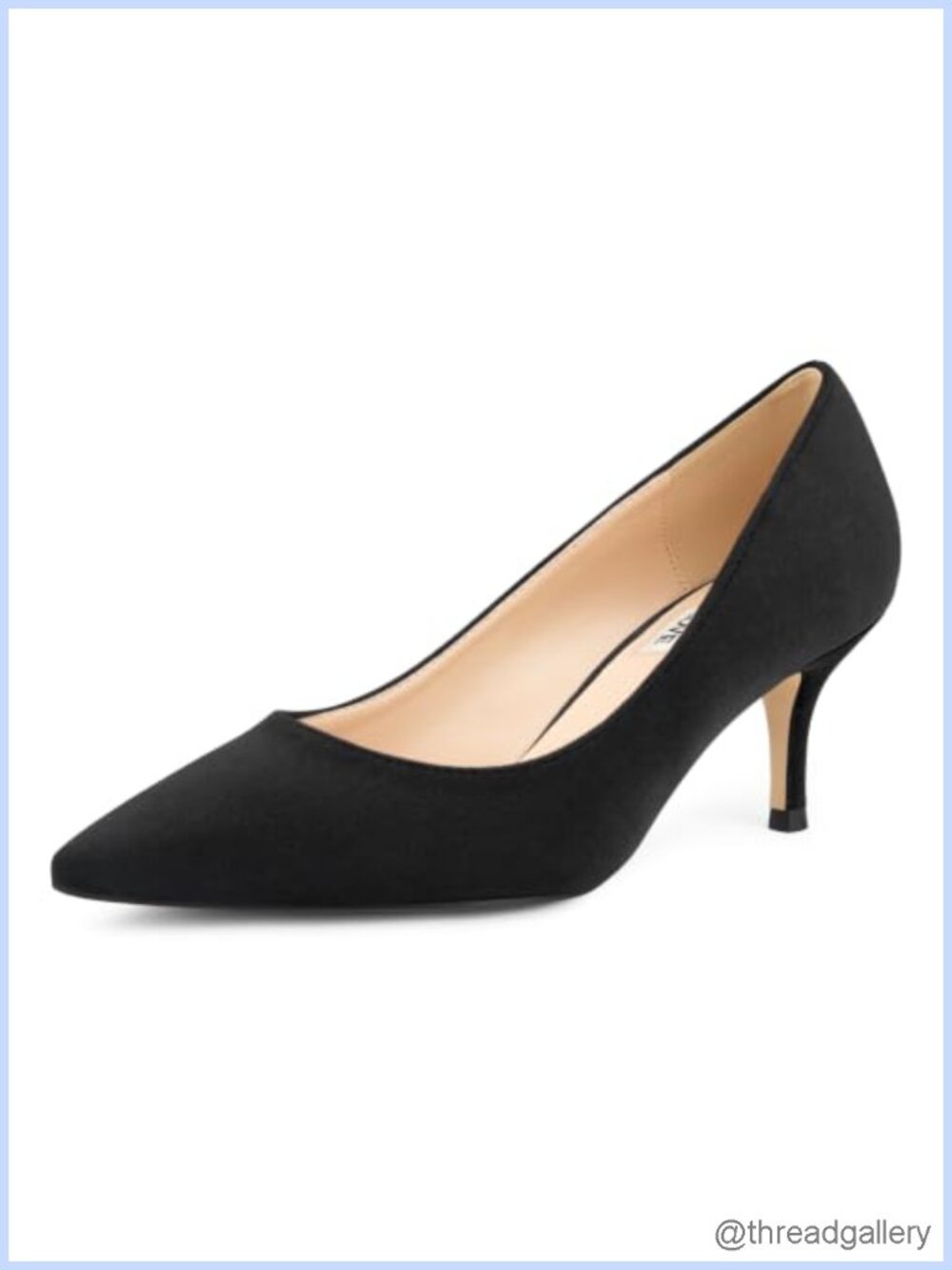 Kitten Heel Pumps Pointed Toe Slip-On
